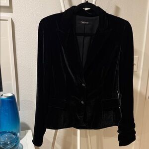 Tahari Black Velvet Women's Blazer